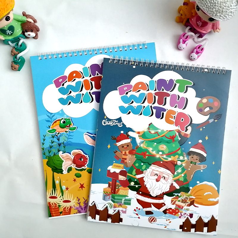 Set Buku Mewarnai Cat Air All-in-One