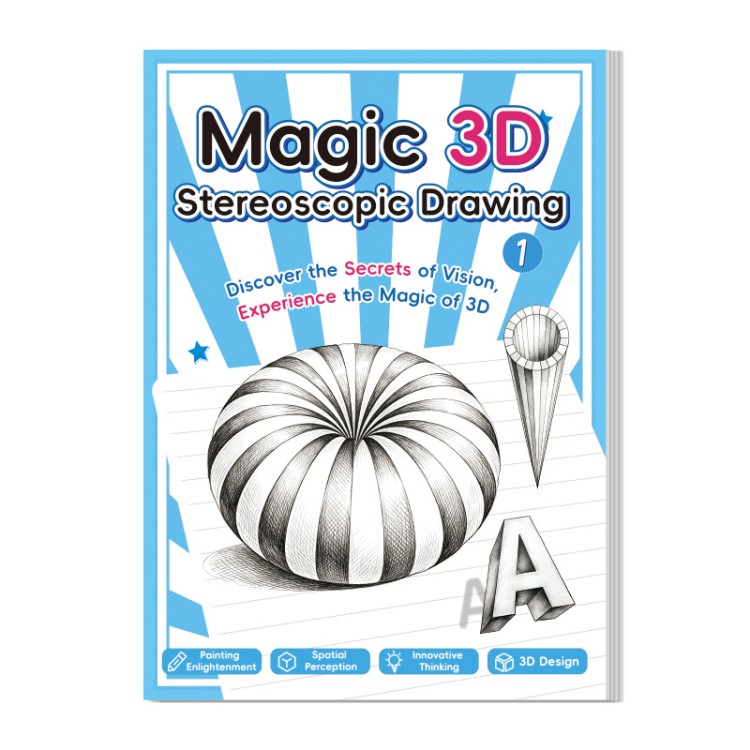 Buku Gambar Stereoskopis 3D Edisi Bahasa Inggris