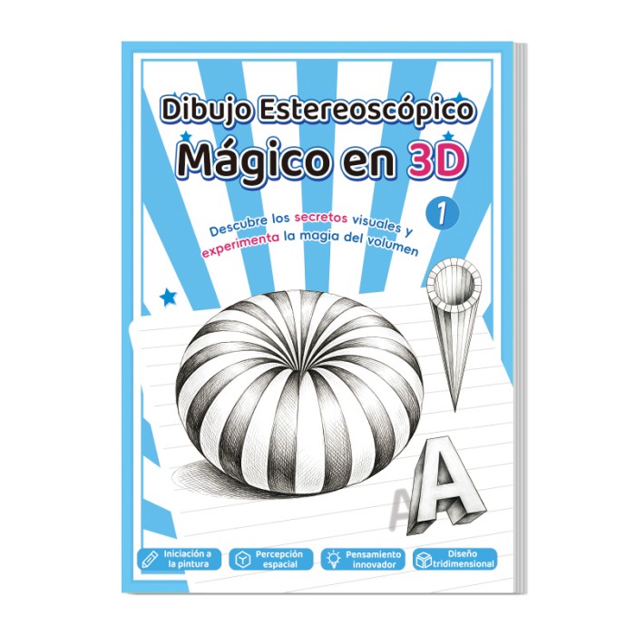 Buku Gambar Stereoskopis 3D Edisi Spanyol