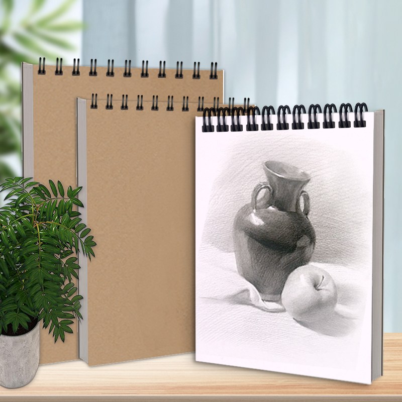 Buku Sketsa Kertas Kraft Spiral Teratas